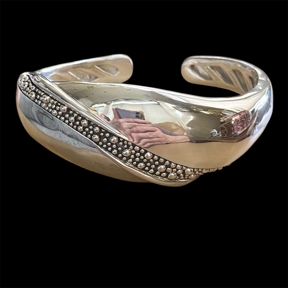 Elegant Michael Dawkins, starry night, Silver Cuff Bracelet
